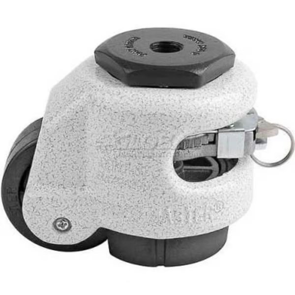 Foot Master Swivel Stem Ratchet Leveling Caster - 550 Lb. - 50mm Dia. Nylon Wheel, Casters Wheels & Industrial Handling, Mfr#: GDR-60S